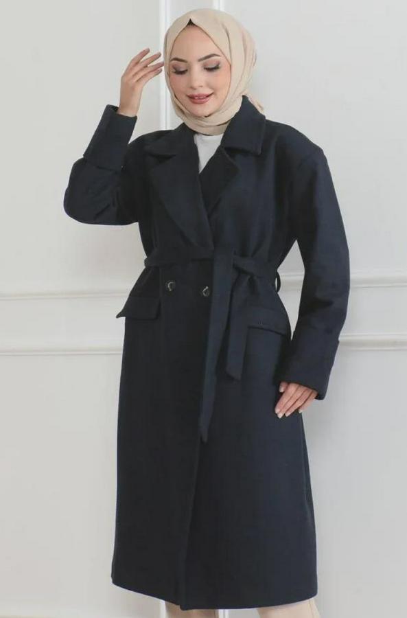 Düğmeli Içi Astarlı Kaşmir Kaşe Kaban