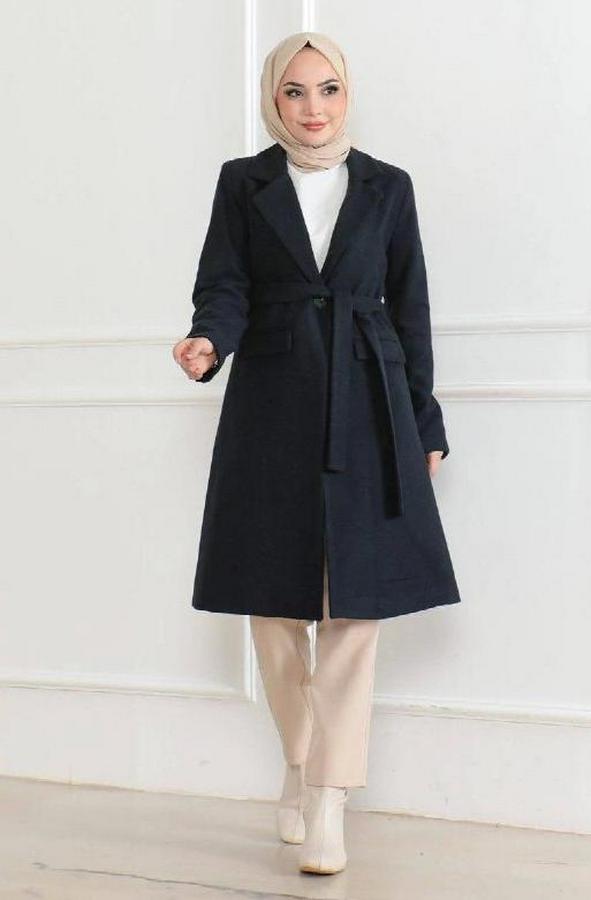 Düğmeli Içi Astarlı Kaşmir Kaşe Kaban