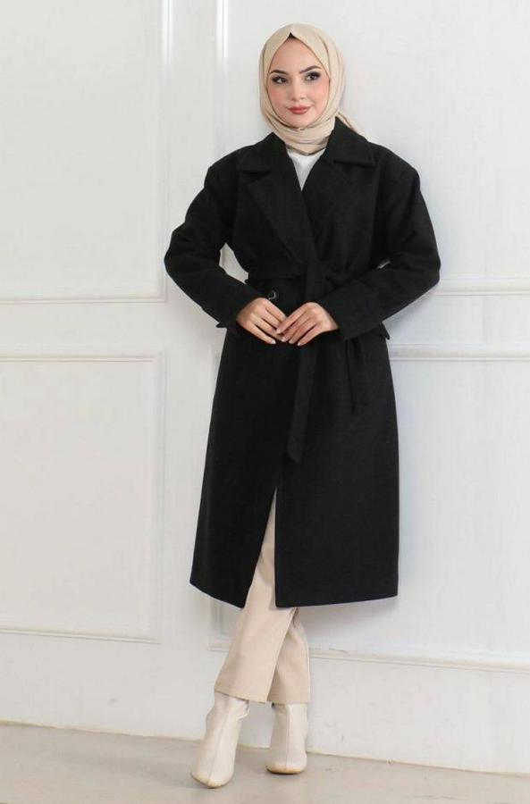 Düğmeli Içi Astarlı Kaşmir Kaşe Kaban