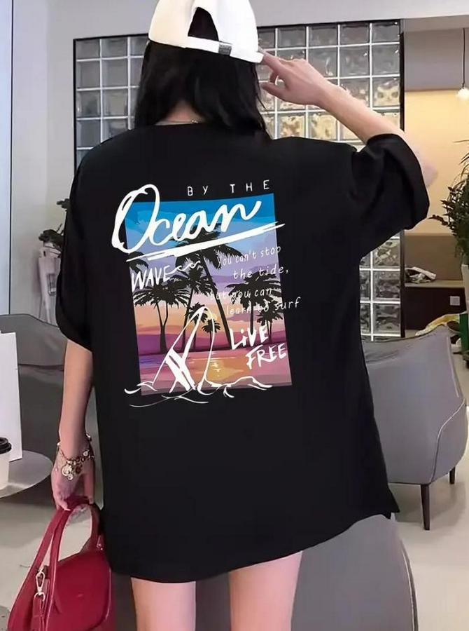 Kadınlar Için Geniş Kesim Tişört