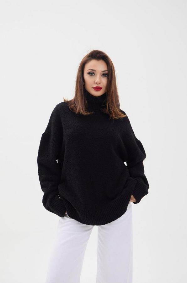 Triko Balikçi Salaş Kazak-Siyah