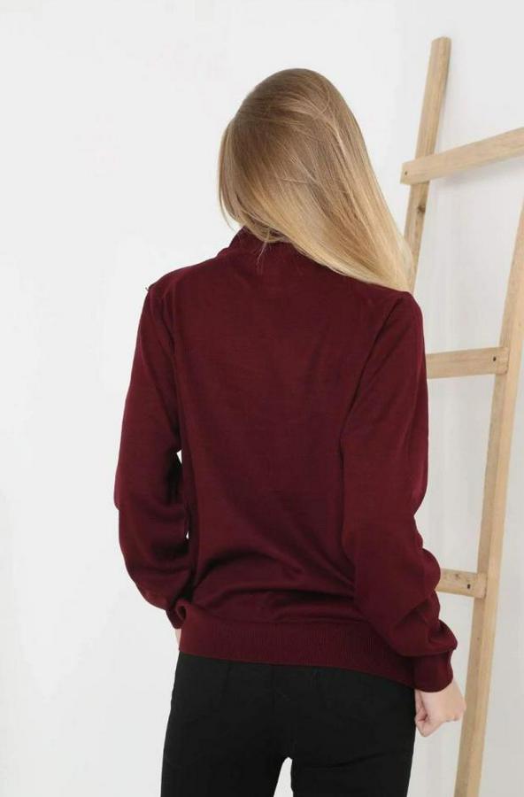 Yarım Boğaz Triko Kazak Yumuşak Dokulu Pamuklu Ince Dokuma, Uzun Kollu Rahat Regular Kalıp