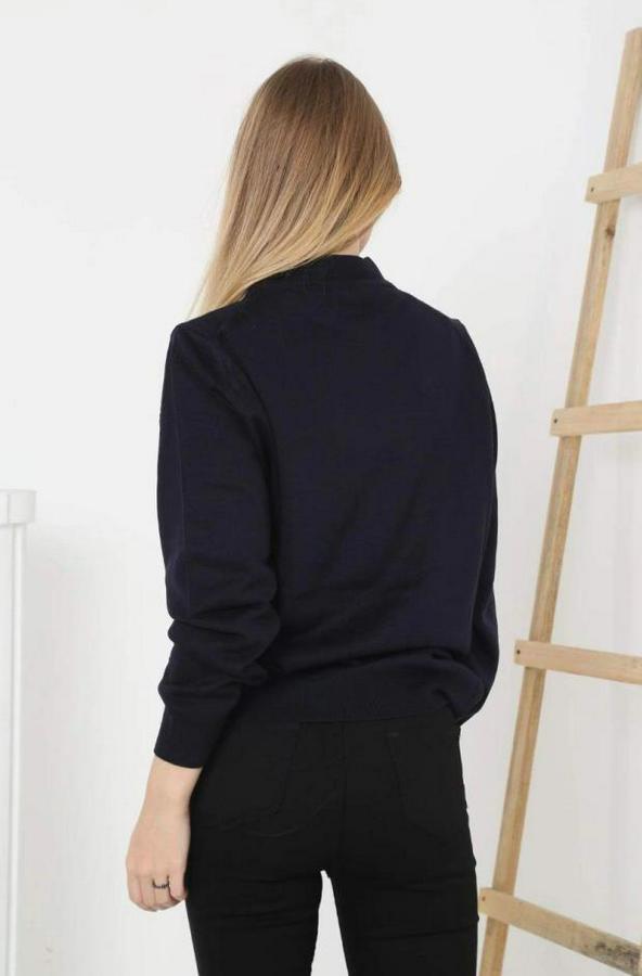 Yarım Boğaz Triko Kazak Yumuşak Dokulu Pamuklu Ince Dokuma, Uzun Kollu Rahat Regular Kalıp