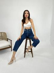 Denim Balloon Fit-Koyu Mavi