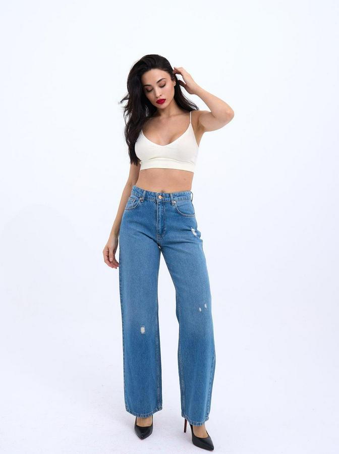 Denim Low Waist Voi-Mavi