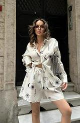 Lauren Desenli Keten Takım 9805-0025