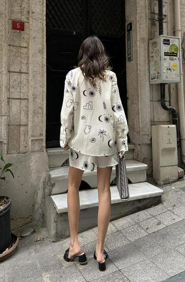 Lauren Desenli Keten Takım 9805-0025