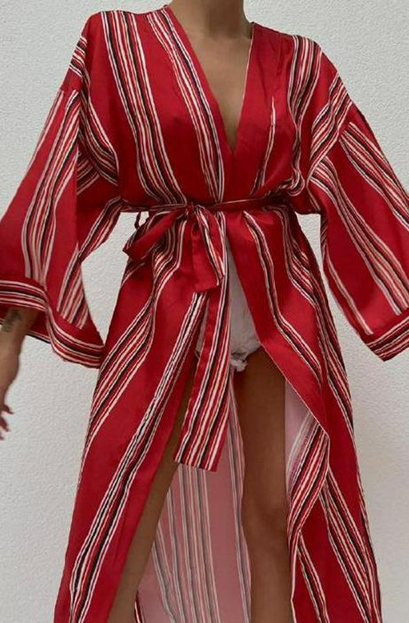 Lucinda Çizgili Kimono 5014-04