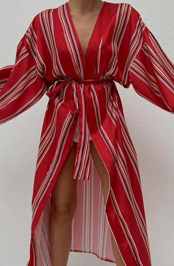 Lucinda Çizgili Kimono 5014-04