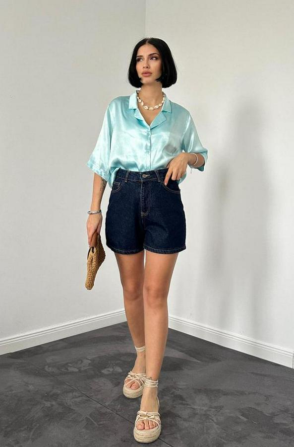 Mavi Summer Şort