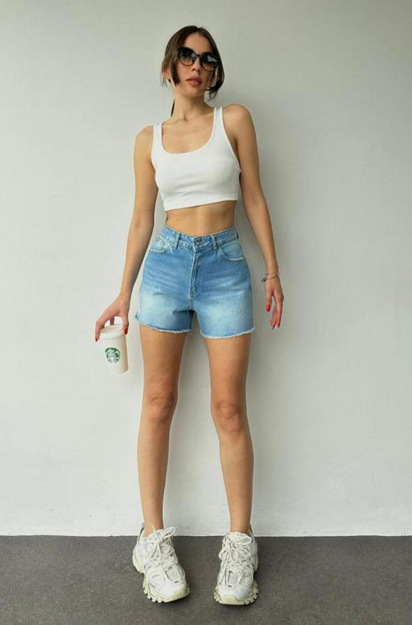 Mavi Yazlık Kot Şort