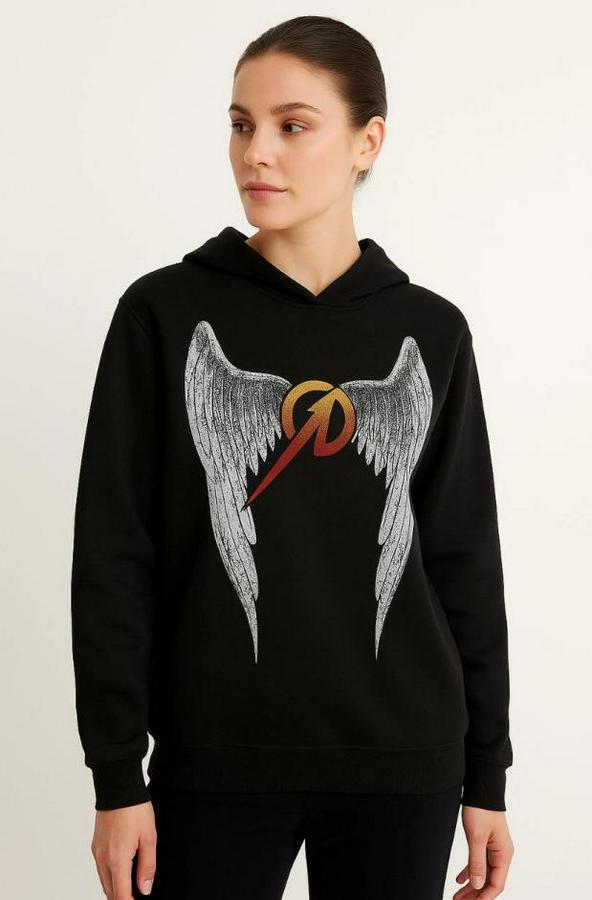 Metallica Iki Iplik Kapüşonlu Ön Ve Arka Baskılı Hoodie