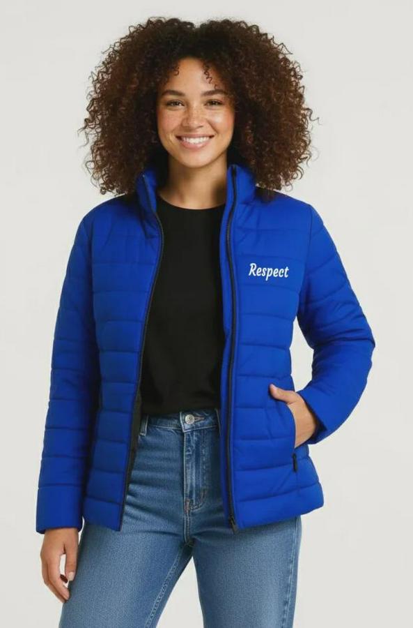 Mikro Su Itici Kapitone Baskılı Astarlı Fermuarlı Bomber Mont