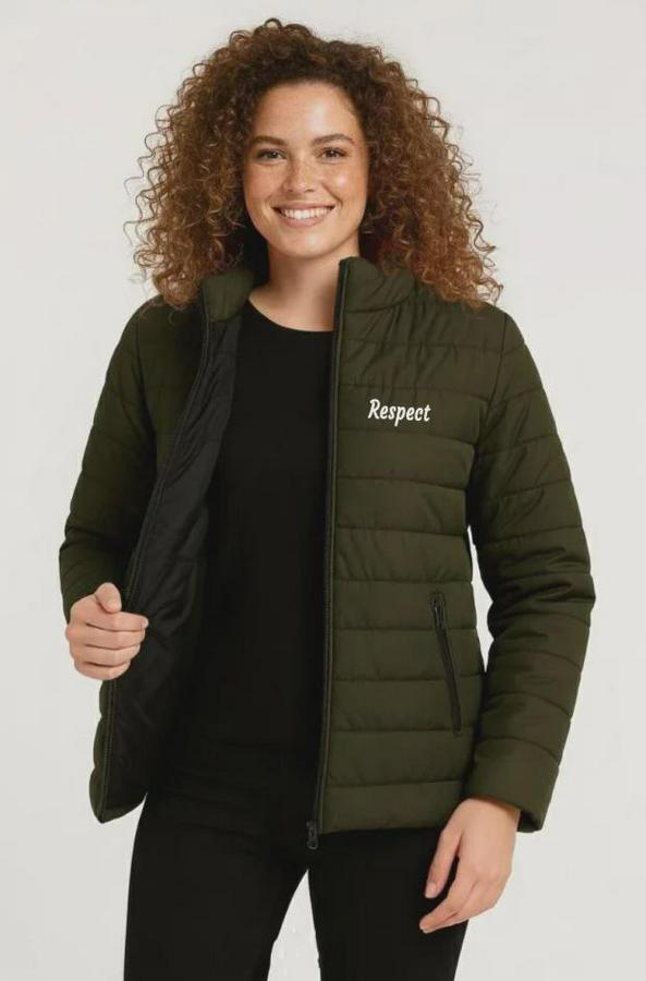 Mikro Su Itici Kapitone Baskılı Astarlı Fermuarlı Bomber Mont