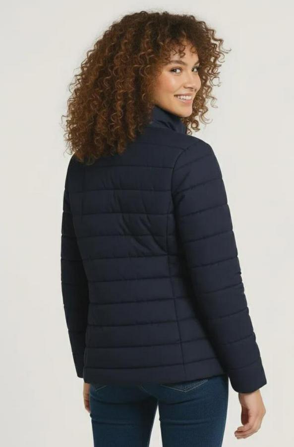 Mikro Su Itici Kapitone Baskılı Astarlı Fermuarlı Bomber Mont