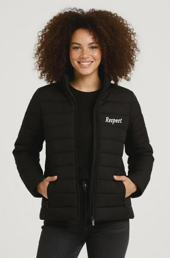 Mikro Su Itici Kapitone Baskılı Astarlı Fermuarlı Bomber Mont