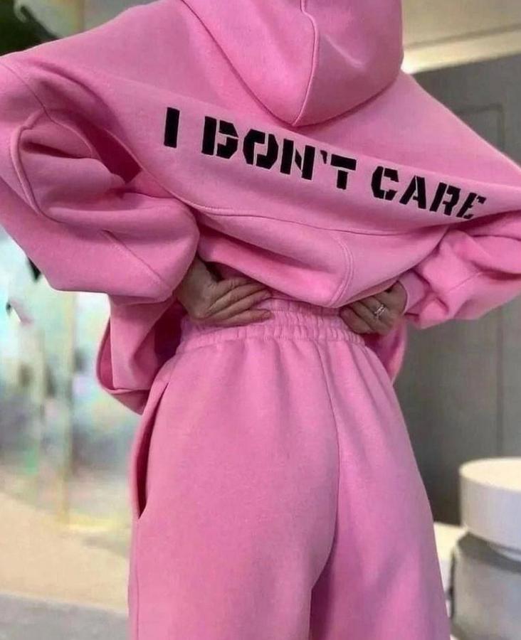 Nakış Işlemeli Üç Iplik Sweat Takım- Pembe