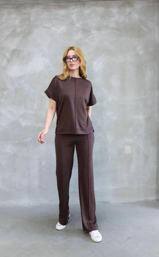 Osy Modal Yumuşak Dokulu Kumaş Bisiklet Yaka Kısa Kollu Takım