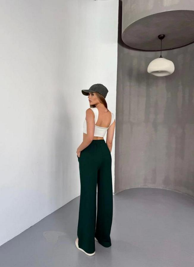 Osy Modal Yumuşak Dokulu Kumaş Nakış Işlemeli Rahat Bol Paça Eşofman Pantalon