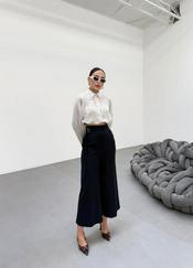 Gr Poly Viscose Full Lycra Metal Toka Aksesuarli Pantolon