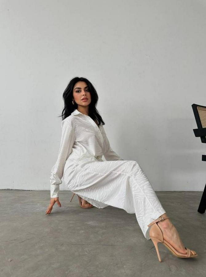 Gömlek & Pantolon Saten İkili Takım