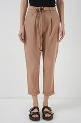 Kemerli Keten Pantolon