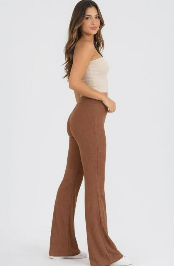 Fitilli Kaşkorse Ispanyol Paça Tayt Yüksek Bel Esnek Günlük Rahat Pantolon