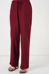 Geniş Paça Keten Pantolon 6735