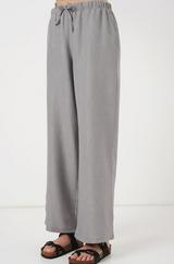 Geniş Paça Keten Pantolon 6735