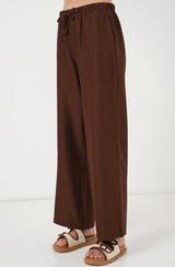 Geniş Paça Keten Pantolon 6735