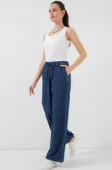 Geniş Paça Kot Pantolon 6706
