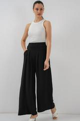 Geniş Paça Pileli Pantolon 6718