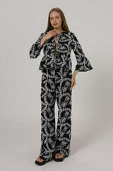Işlemeli Oversize Pantolon