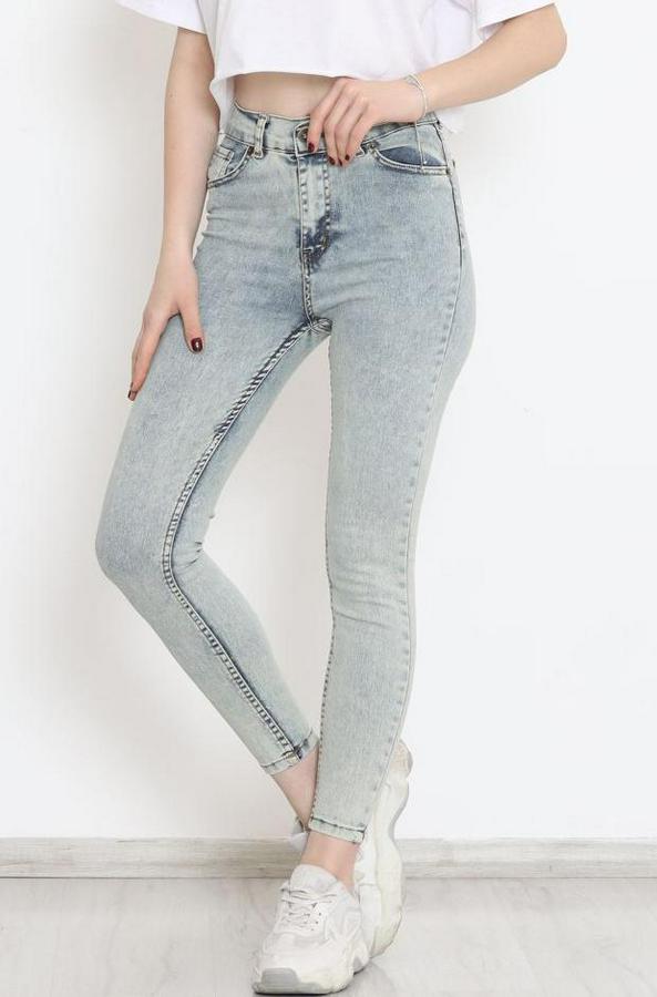 Cep Detay Kar Yıkamalı Kot Pantolon