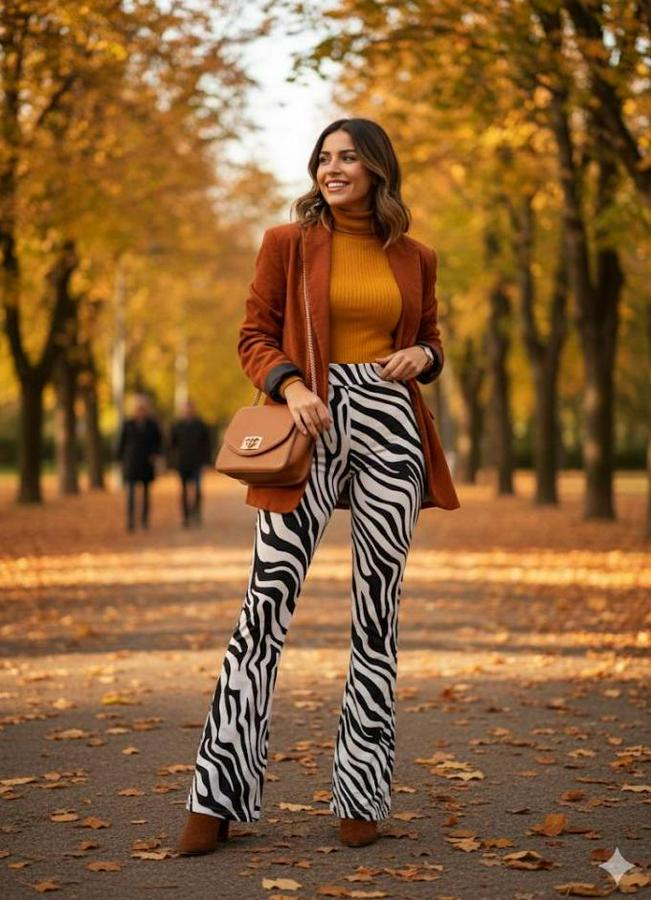 Yüksek Bel Krep Kumaş Bol Paça Pantolon