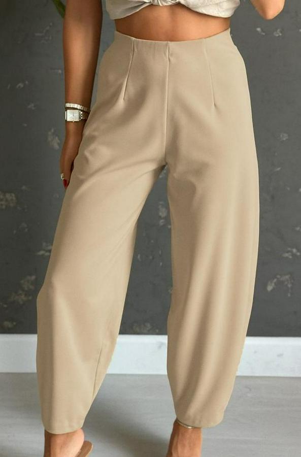 Yüksek Bel Krep Pantolon