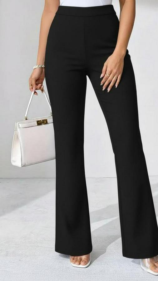 Yüksek Bel Paçaya Doğru Geniş Dalgıç Pantolon