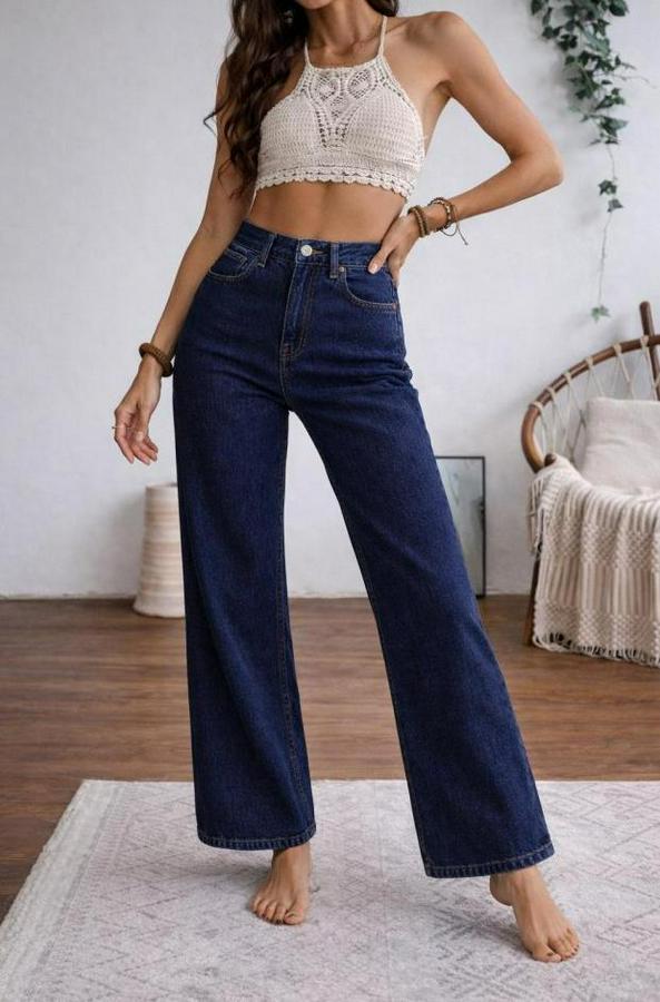 Yüksek Bel Palazzo Pantolon