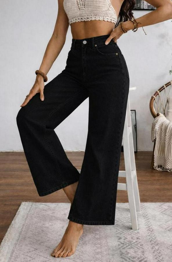 Yüksek Bel Palazzo Pantolon