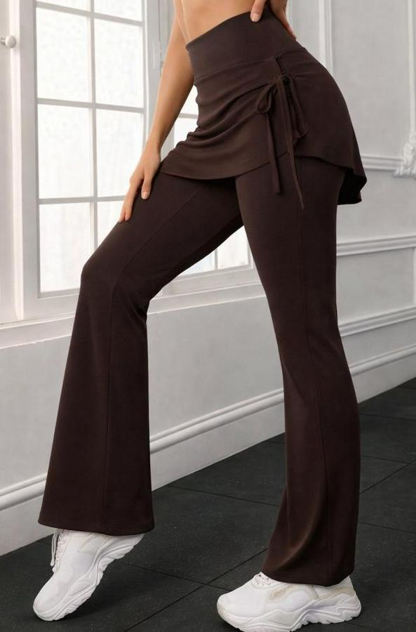 Yüksek Belli Yandan Büzgülü Paçaya Doğru Geniş Dalgıç Tayt