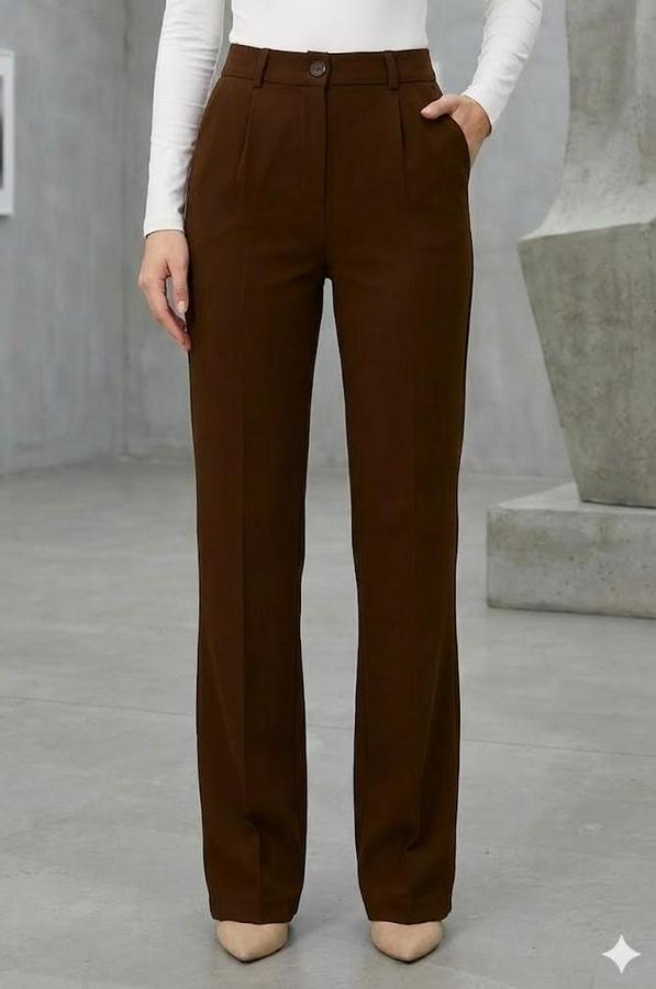 Yüksel Bel Full Likralı Palazzo Pantolon