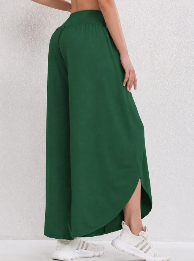 Yüksel Bel Lastikli Önden Çapraz Detaylı Sandy Pantolon