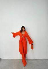Krinkill Büstiyer-Pantolon-Kimono Takim