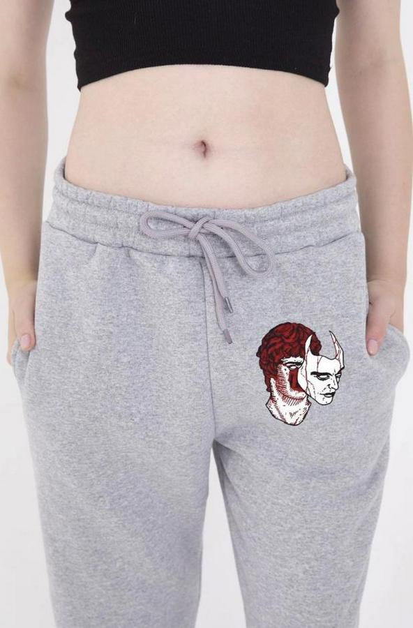 Lastikli Baskılı Eşofman Pantolon