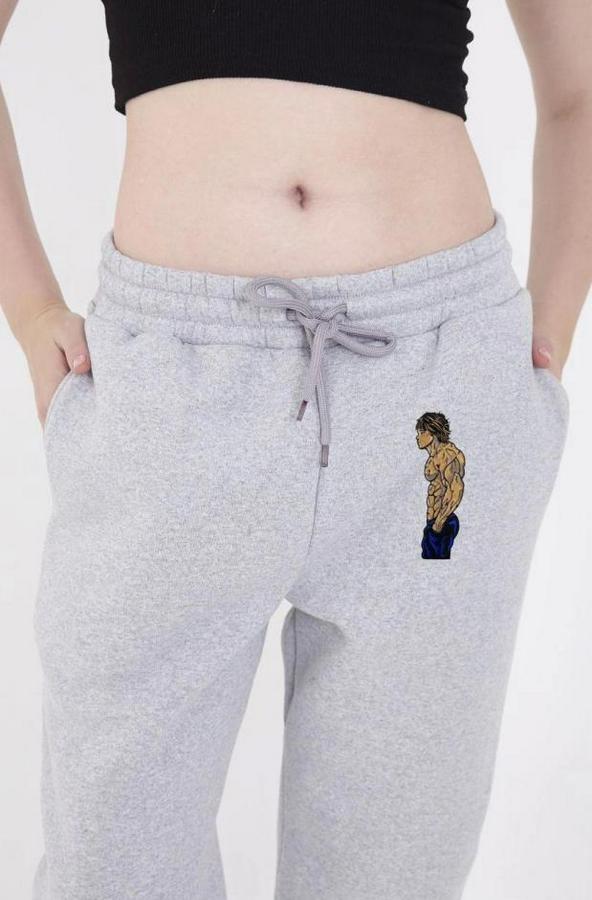 Lastikli Üç Iplik Baskılı Eşofman Pantolon