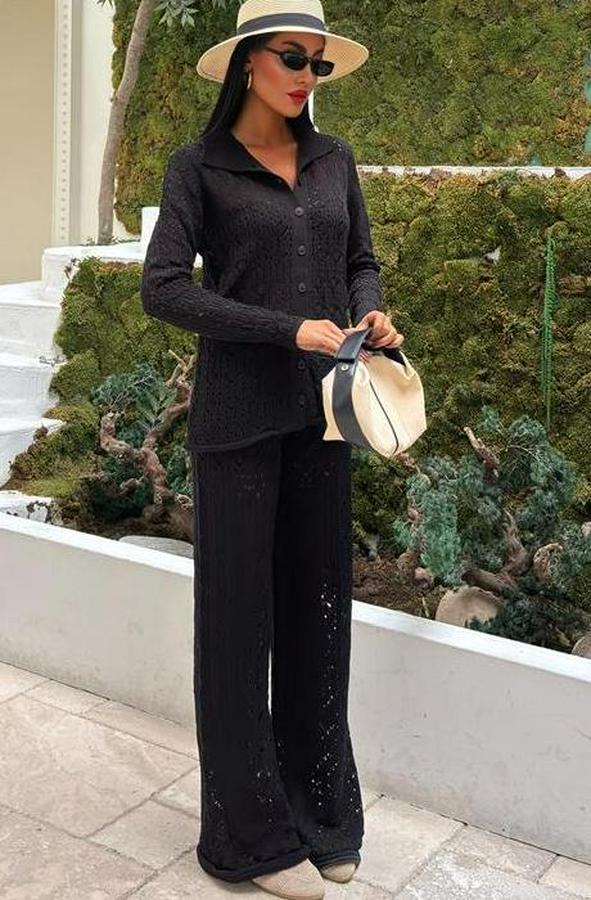 Odette Ajurlu Triko Pantolon Takım 9934