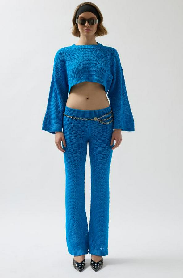 Oversize Triko Bluz Pantolon Takım