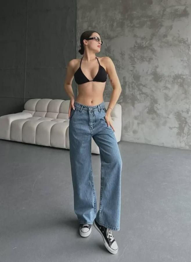 Palazzo Jeans Pantalon