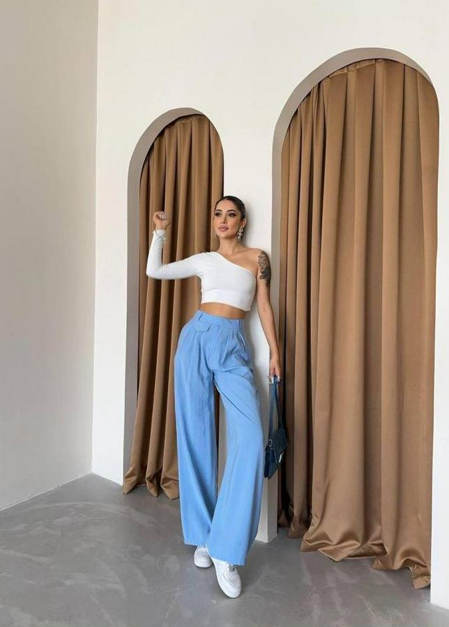 Pile Ve Cep Kapak Deyali Salaş Pantolon