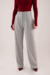 Premium Model Oturtmalı Gri Pantolon
